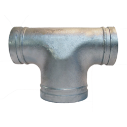 Galv Hydrant Pipe T-Head R/G 100 x 80 